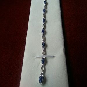 Kay Jewelers Blue Sapphire/Diamond Bracelet